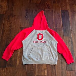 Ohio State Red and Gray Hoodie Girls Size X-Large